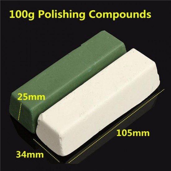 100g Abrasive Polishing Buffing Compound Paste Metal Brass Grinding Multicolor