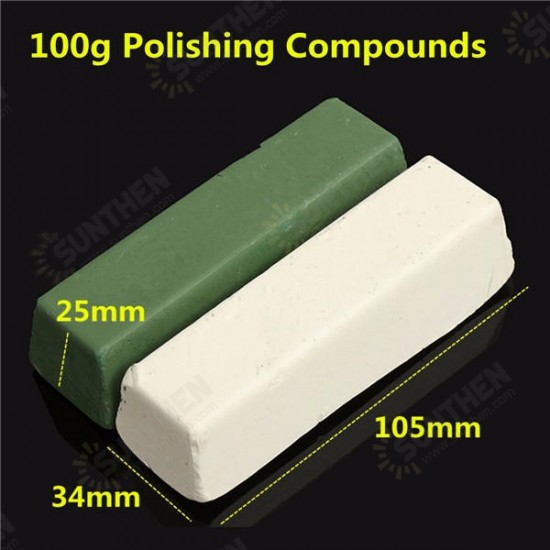 100g Abrasive Polishing Buffing Compound Paste Metal Brass Grinding Multicolor