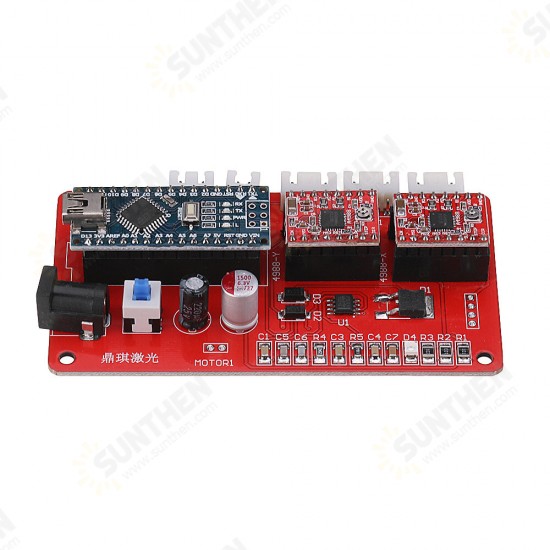 2 Axis GRBL Control Panel Board For DIY Laser Engraving Machine Benbox USB Stepper Driver Board