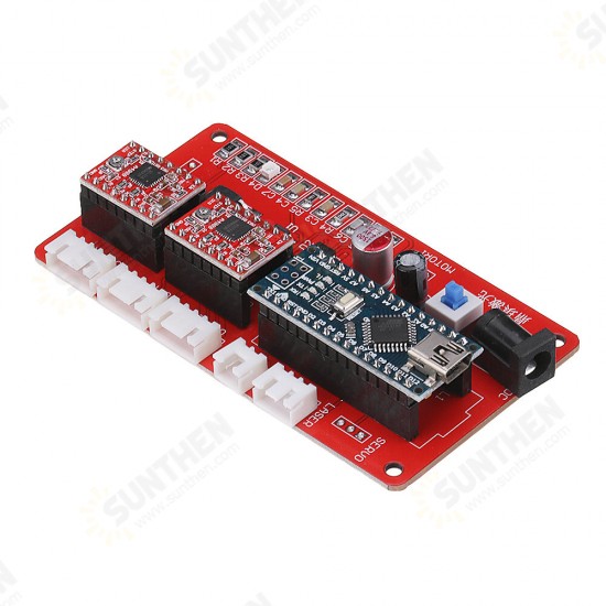 2 Axis GRBL Control Panel Board For DIY Laser Engraving Machine Benbox USB Stepper Driver Board