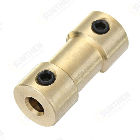 3.17mm-3.17mm Brass Coupler Spindle Motor Shaft Coupling Connector for EleksMill Engraver CNC Router