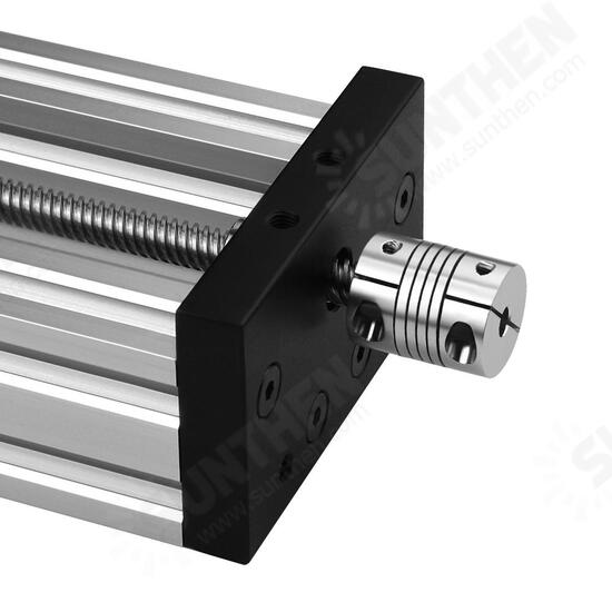 4080U 8mm 250mm/300mm/350mm400mm/450mm Stroke Aluminium Profile Z-axis Screw Slide Table Linear Actuator Kit for CNC Router