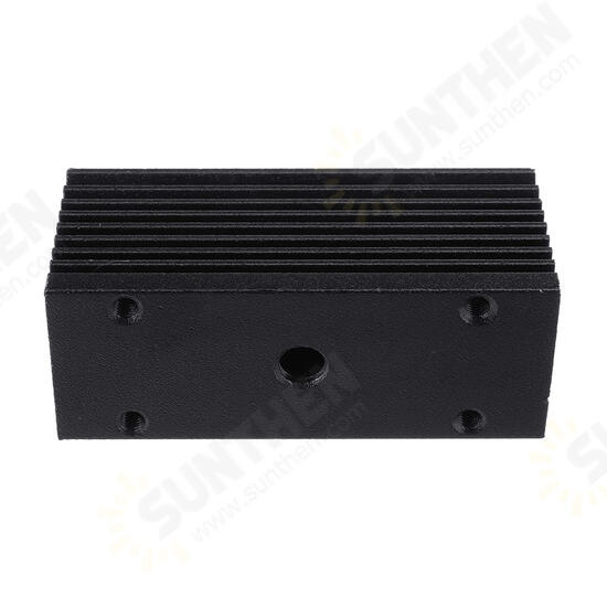 58x22x27mm Black 12mm Aluminum Heat Sink Groove Fixed Radiator Seat Cooling Heat Sink for 12mm Laser Diode Module