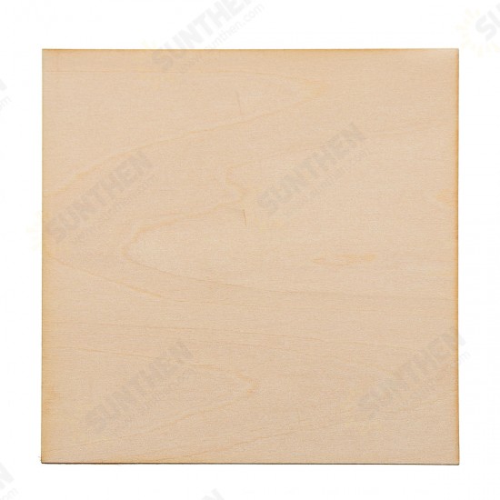 5Pcs 10x10cm Basswood DIY Wood Sheet Unfinished Unpainted Building Model Laser Engraving Blank Sheet Wooden Craft Making