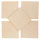 5Pcs 10x10cm Basswood DIY Wood Sheet Unfinished Unpainted Building Model Laser Engraving Blank Sheet Wooden Craft Making