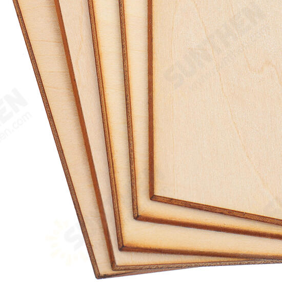 5Pcs 10x10cm Basswood DIY Wood Sheet Unfinished Unpainted Building Model Laser Engraving Blank Sheet Wooden Craft Making