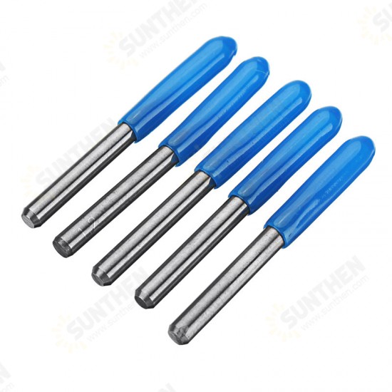 5Pcs Pyramid Engraving Drill Bit 3.175mm Shank 25 Degree 0.1mm Tip for EleksMill Engraver CNC Router