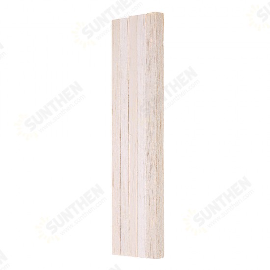 5Pcs/Set 10x10x200mm Square Balsa Wood Bar Wooden Sticks Strips Natural Dowel Unfinished Rods for DIY Crafts Airplane Model