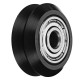 5mm POM Black Idler V Type Wheel Wheels CNC Engraving Millling Machine Accessories