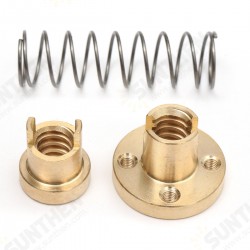 5pcs T8 Anti-Backlash Spring Loaded Nut Adjustable 2mm/4mm/8mm For Threaded Rod Lead Screws 3D Printer Accessories 5pcs T8 Anti-Backlash Spring Loaded Nut Adjustable 2mm/4mm/8mm For Threaded Rod Lead Screws 3D Printer Accessories