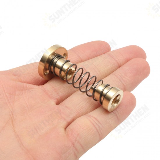 5pcs T8 Anti-Backlash Spring Loaded Nut Adjustable 2mm/4mm/8mm For Threaded Rod Lead Screws 3D Printer Accessories