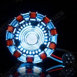MK1 Acrylic Tony DIY Arc Reactor Lamp Arcylic Kit Illuminant LED Flash Light Set