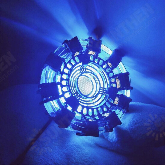 MK1 Acrylic Tony DIY Arc Reactor Lamp Arcylic Kit Illuminant LED Flash Light Set