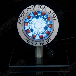MK1 Aluminum Alloy Remote Ver. Tony 1:1 Arc Reactor DIY Model Kit LED Chest Lamp Remote Control Science Toy