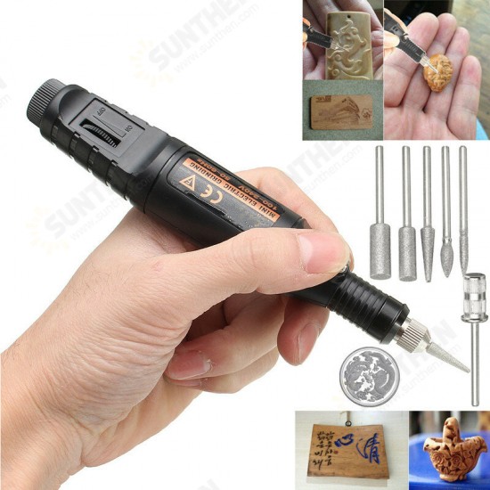 Micro Engraver Pen Diamond Tip Detail For Wood Metal Ceramic Glass Engraving 100-240V