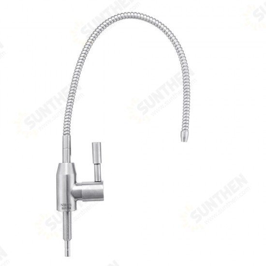 Stainless Steel Reverse Osmosis Faucet 360 Degree Swivel Spout Drinking Water Filter Faucet Single Handle Cold Water Tap