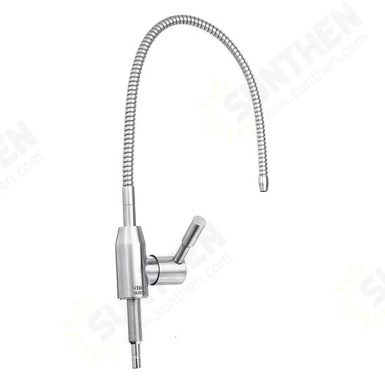 Stainless Steel Reverse Osmosis Faucet 360 Degree Swivel Spout Drinking Water Filter Faucet Single Handle Cold Water Tap