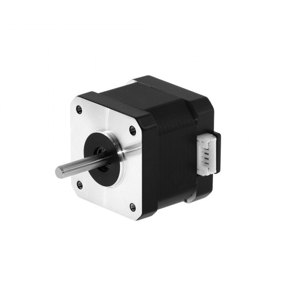 17HS4401S 5Pcs Stepper Motor 42BYGH 1.8 Degree 1.5A 42 Motor 42N.cm 4-Lead with 1m Cable and Connector for DIY CNC 3D Printer Laser Machine