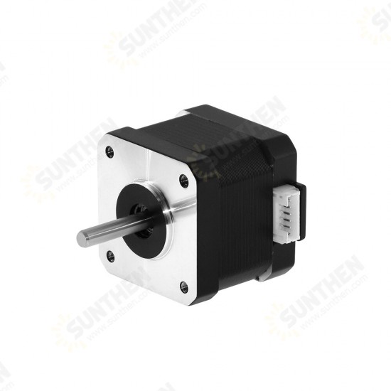 17HS4401S 5Pcs Stepper Motor 42BYGH 1.8 Degree 1.5A 42 Motor 42N.cm 4-Lead with 1m Cable and Connector for DIY CNC 3D Printer Laser Machine