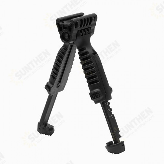 Tactical Bipod Stand Foregrip Adjustable Vertical Tripod 20mm Rail Mount 5 Length