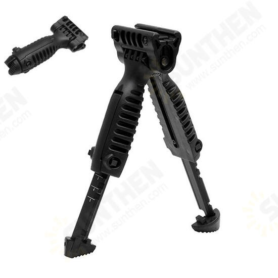 Tactical Bipod Stand Foregrip Adjustable Vertical Tripod 20mm Rail Mount 5 Length