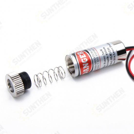 5mW 650nm Focusable Red Dot/Cross/Line Laser Diode Module