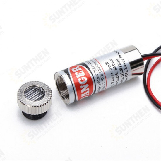 5mW 650nm Focusable Red Dot/Cross/Line Laser Diode Module