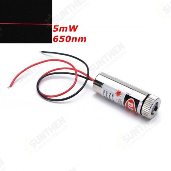 650nm 5mW Focusable Red Line Laser Module Laser Generator Diode