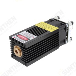 7000mW 445nm Blue Laser Module 7W Fixed Focus TTL&PWM Modulation w/ Heat Sink 2.54-3P+2P DIY Laser Engraver for EleksMaker