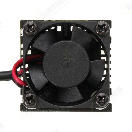 LA03-500 405nm 500mW Blue Laser Module DC 12V Heat Sink Cooling Fan DIY Laser Engraver for EleksMaker