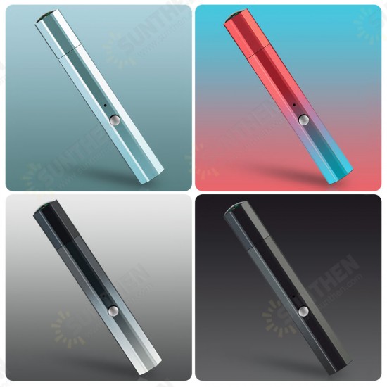 Green Light Laser Pointer Pen 532nm USB Chargeable Portable Highlight PPT Laser Pointer with Practicable Compass for Outdoor Office Presentation