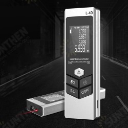40m Digital Mini Laser Rangefinder with Electronic Angle Sensor M/In/Ft Unit Switching USB Charging Laser Distance Meter 40m Digital Mini Laser Rangefinder with Electronic Angle Sensor M/In/Ft Unit Switching USB Charging Laser Distance Meter