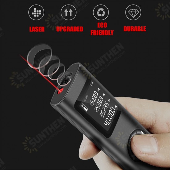 40m Mini Digital LCD Laser Distance Meter Range Finder Measure Diastimeter