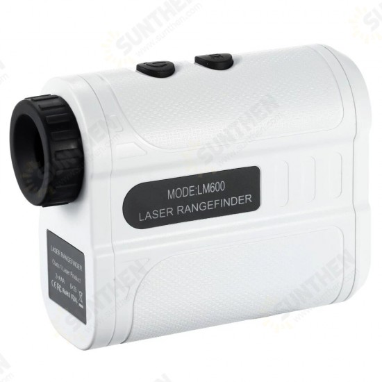 600M Golf Rangefinder Outdoor Handheld Laser Distance Meter Speed Tester Digital Monocular Telescope Range Finder for Hunting Construction Hiking