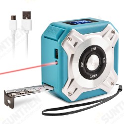 40M Laser Measuring Tape Retractable Ruler Laser Distance Meter Range Finder Electronic Roulette Digital Measuring Tape Tool 40M Laser Measuring Tape Retractable Ruler Laser Distance Meter Range Finder Electronic Roulette Digital Measuring Tape Tool