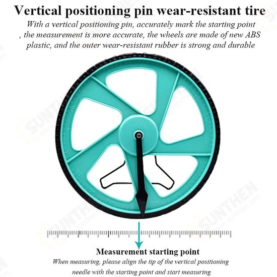 Digital Display Mechanical Measuring Wheel Portable Large Wheel Multi-function Rolling Distance Measuring Tools