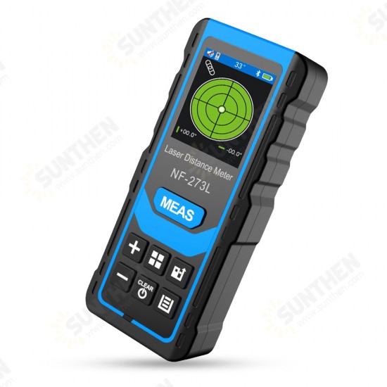 NF-273L Laser Distance Meter 60M 80M 120M Rangefinder Laser Tape Range Finder Measure Length Area Volume Ruler Test Tool