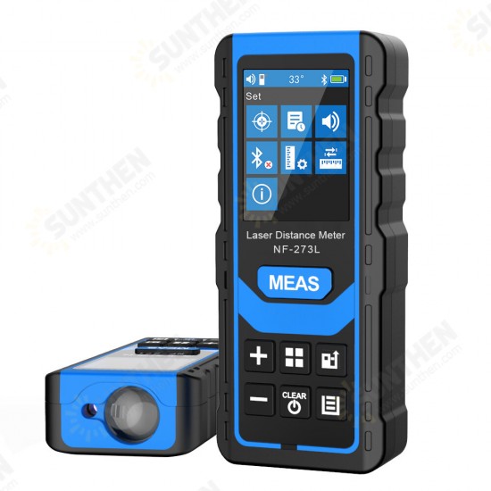 NF-273L Laser Distance Meter 60M 80M 120M Rangefinder Laser Tape Range Finder Measure Length Area Volume Ruler Test Tool