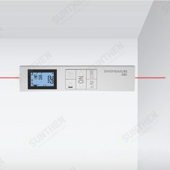 Two-way Mini 80M Infrared Laser Rangefinder Measuring Instrument Laser Distance Meter High Precision Measuring Room Artifact Electronic Ruler