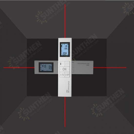 Two-way Mini 80M Infrared Laser Rangefinder Measuring Instrument Laser Distance Meter High Precision Measuring Room Artifact Electronic Ruler