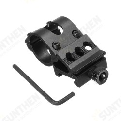 1 Inch Flashlight Laser Holder Tactical 20mm Picatinny Rail Offset Laser Mount 1 Inch Flashlight Laser Holder Tactical 20mm Picatinny Rail Offset Laser Mount