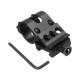 1 Inch Flashlight Laser Holder Tactical 20mm Picatinny Rail Offset Laser Mount