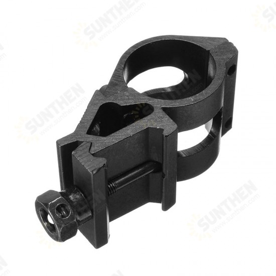 1 Inch Flashlight Laser Holder Tactical 20mm Picatinny Rail Offset Laser Mount