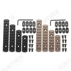 Tactical Polymer Picatinny Rail Sections 5/7/9/11 Slot 2 Colors for Handguard Laser Scope Flashlight Tactical Polymer Picatinny Rail Sections 5/7/9/11 Slot 2 Colors for Handguard Laser Scope Flashlight