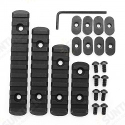 Tactical Polymer Picatinny Rail Sections 5/7/9/11 Slot 2 Colors for Handguard Laser Scope Flashlight Tactical Polymer Picatinny Rail Sections 5/7/9/11 Slot 2 Colors for Handguard Laser Scope Flashlight