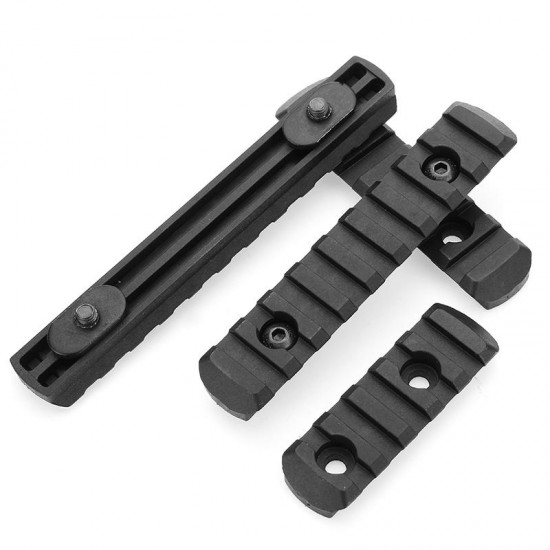 Tactical Polymer Picatinny Rail Sections 5/7/9/11 Slot 2 Colors for Handguard Laser Scope Flashlight