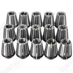 15pcs ER25 2-16mm Spring Collet Collet Chuck Set for CNC Milling Lathe Tool 15pcs ER25 2-16mm Spring Collet Collet Chuck Set for CNC Milling Lathe Tool