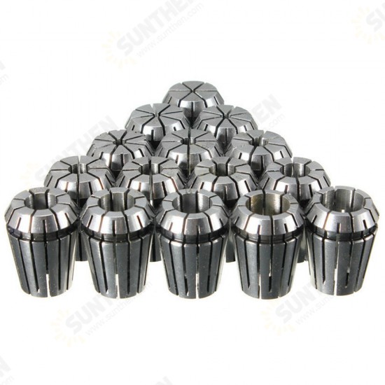 15pcs ER25 2-16mm Spring Collet Collet Chuck Set for CNC Milling Lathe Tool