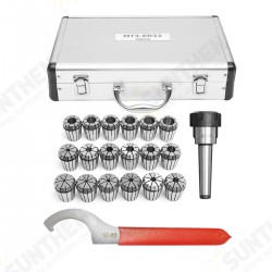 18pcs 3-20mm Collects Set MTB3 ER32 Collet Chuck Set 1/2 Inch Thread with Chuck And Spanner 18pcs 3-20mm Collects Set MTB3 ER32 Collet Chuck Set 1/2 Inch Thread with Chuck And Spanner