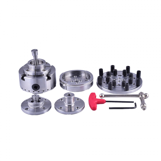 3.75 Inch Bevel Gear Set Chuck Four-jaw Self-centering Chuck Woodworking Lathe Accessories